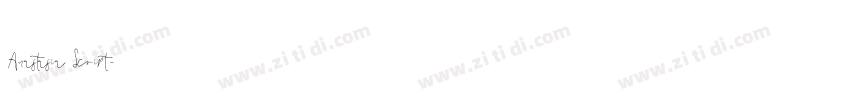 Anastasia Script字体转换